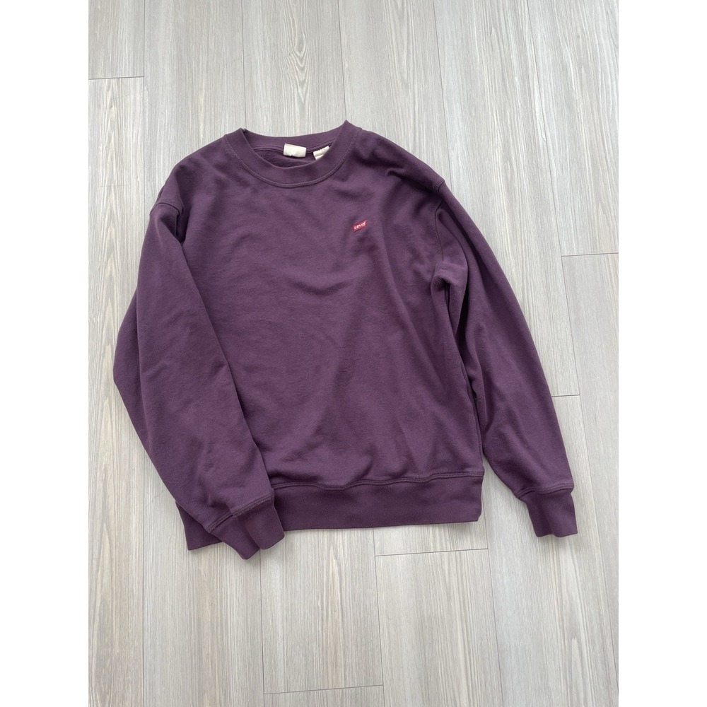 Levi's Eggplant Purple Crewneck Sweatshirt Size Small Autumn Layering